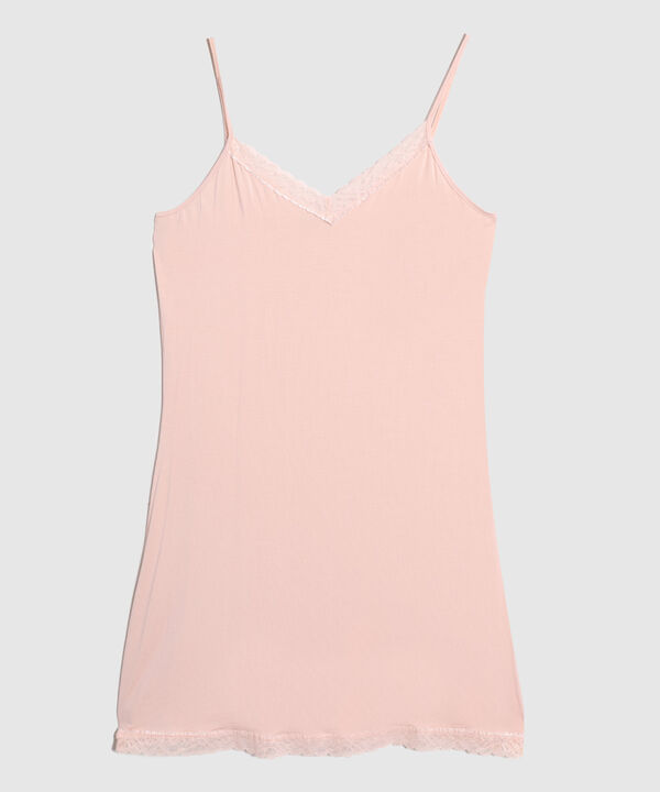 Pijama Tirantes y Encaje Suave image number null