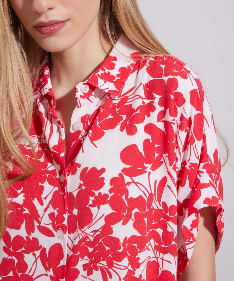 Camisa Manga Corta Corrida Estampada