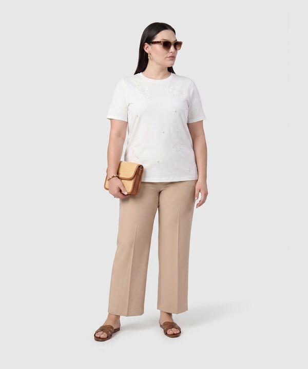 Pantal&oacute;n Recto con Quiebre Marcado Para Mujer Curvy