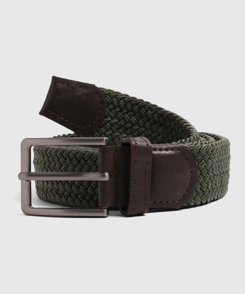 Cinturón Trenzado Elástico Casual Para Hombre