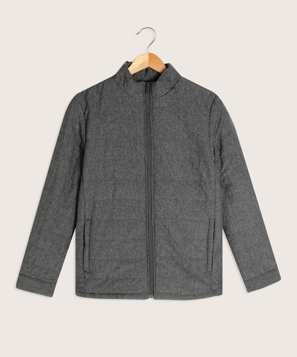 Chaqueta Acolchada Con Tejido Prete&ntilde;ido