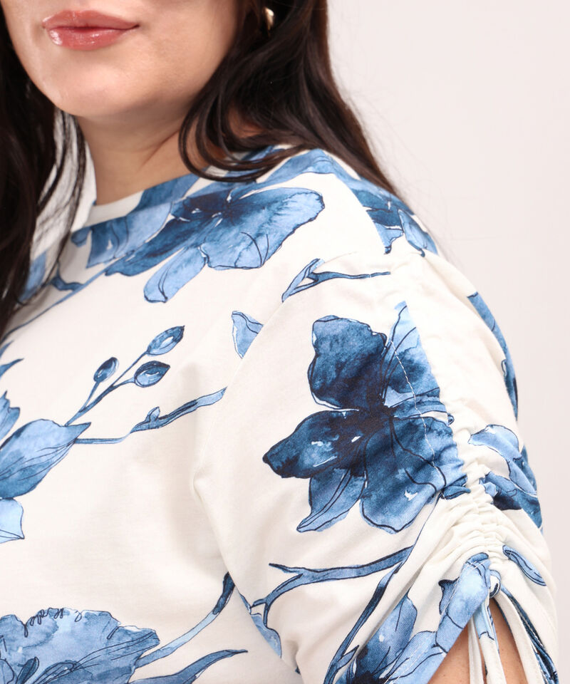 Camiseta Manga Corta Al Codo Estampada
