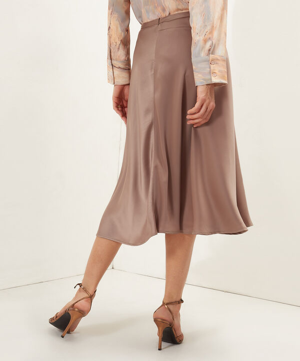 Falda Unicolor Midi