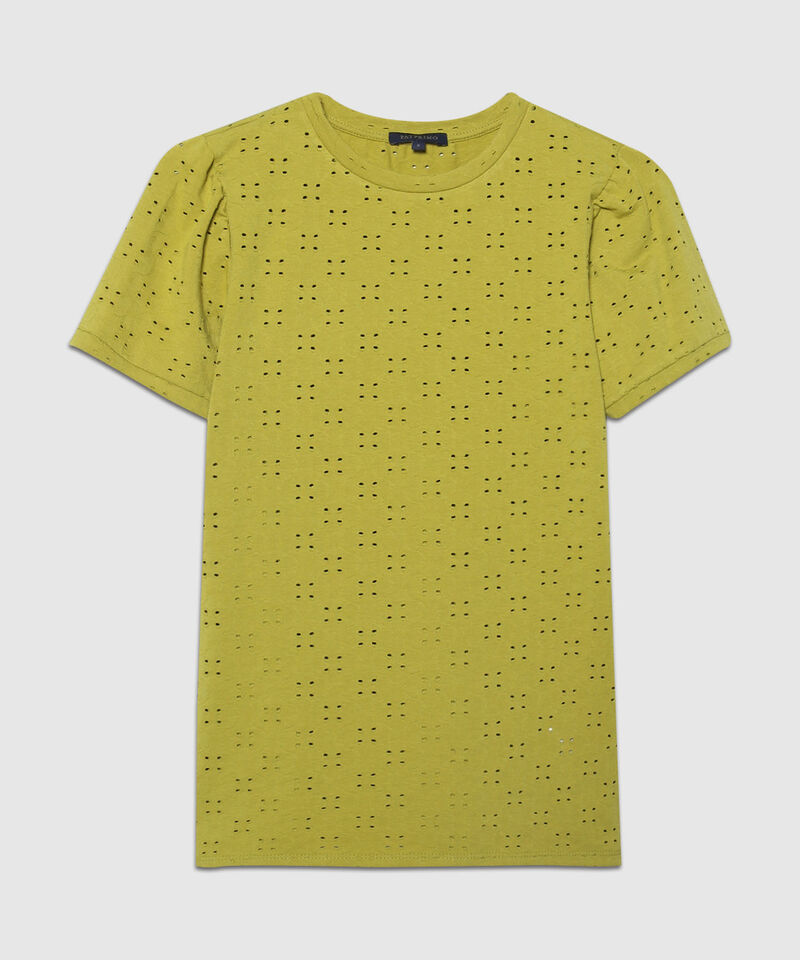 Camiseta Unicolor Manga Corta