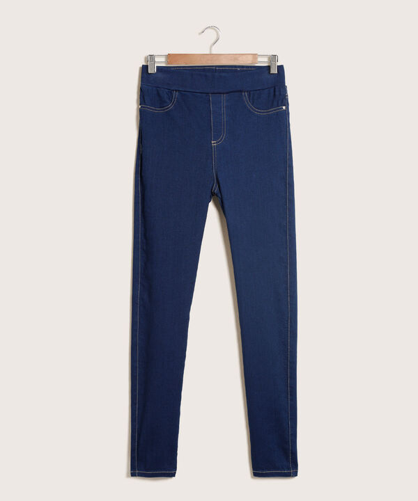 Jegging Tiro Alto con Costuras image number null