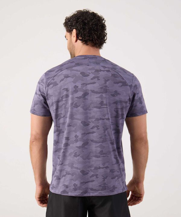 Camiseta Manga Corta Unicolor Texturizada