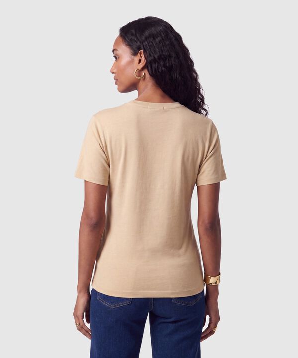 Camiseta Con Detalle Frontal Mujer