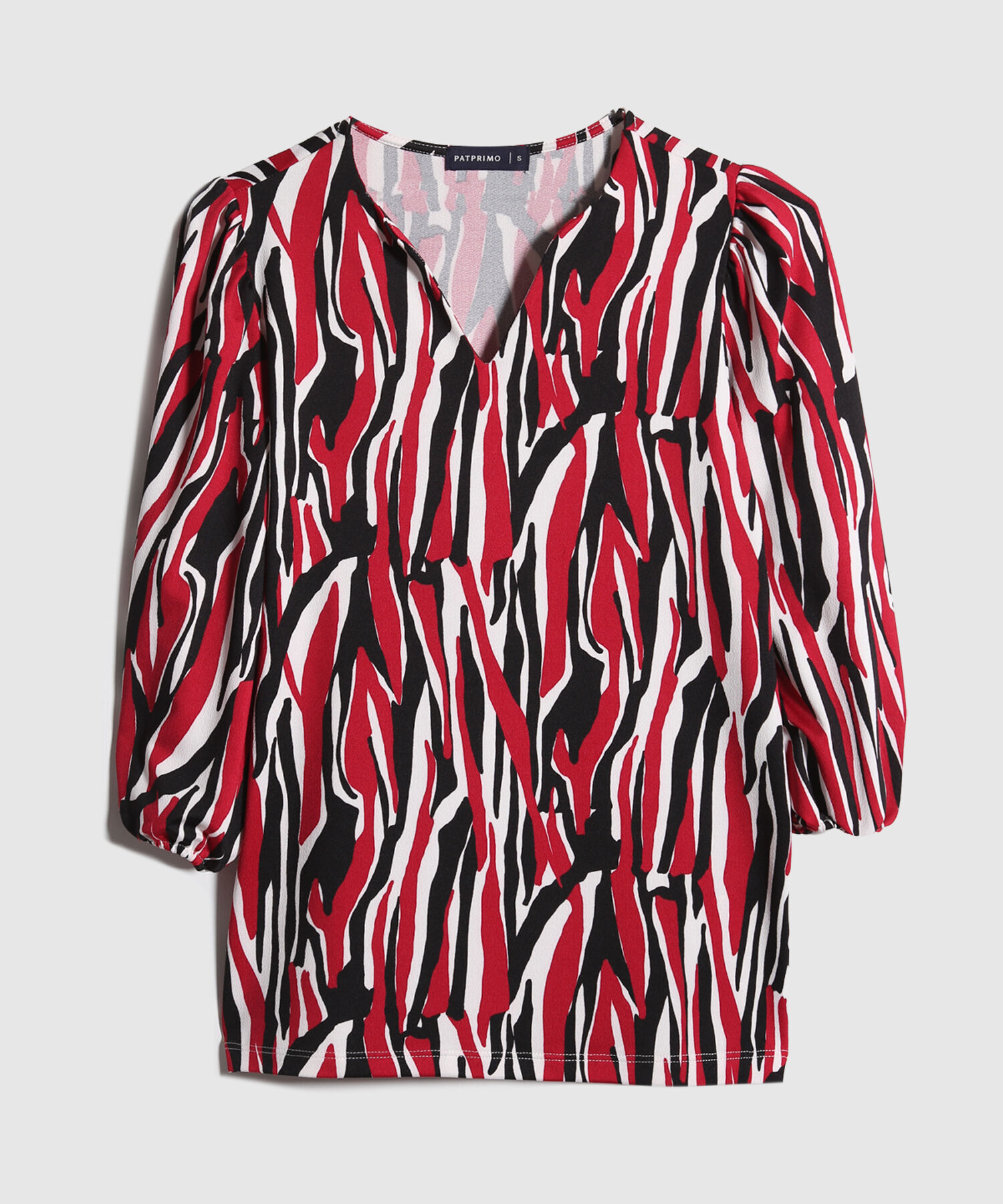 Camiseta Estampada Escote V