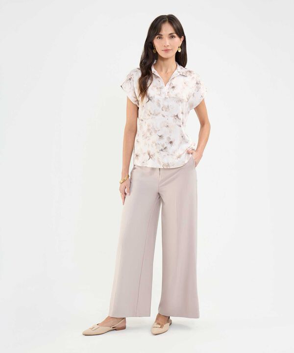 Blusa Satinada Estampada image number null
