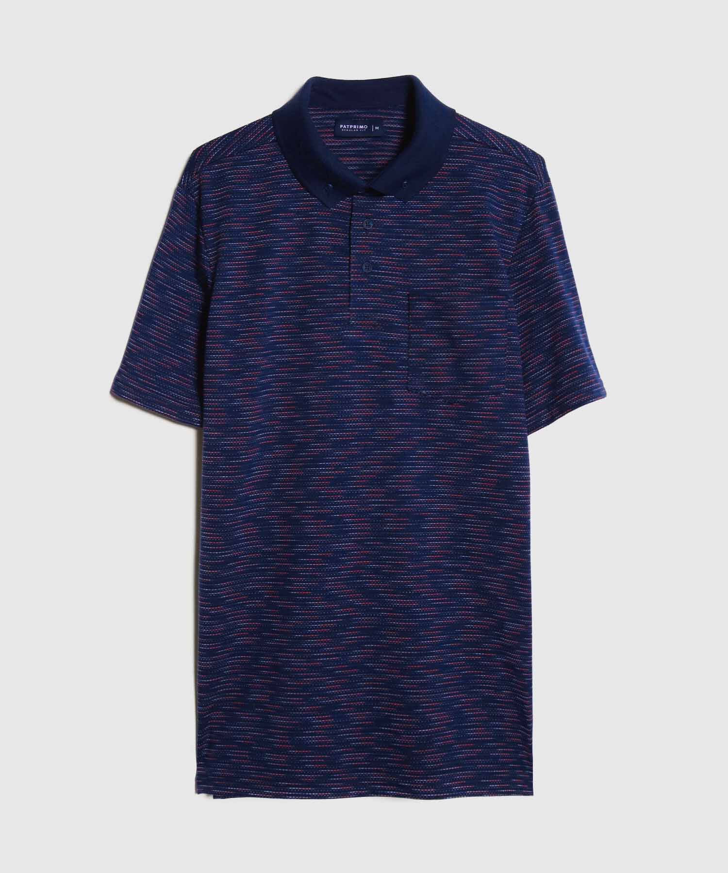 Polo Manga Corta Preteñida