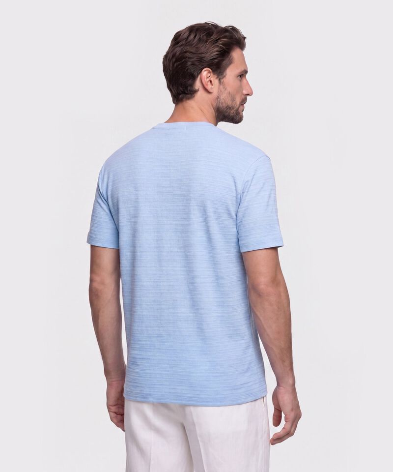 Camiseta Texturizada Cuello Redondo Hombre