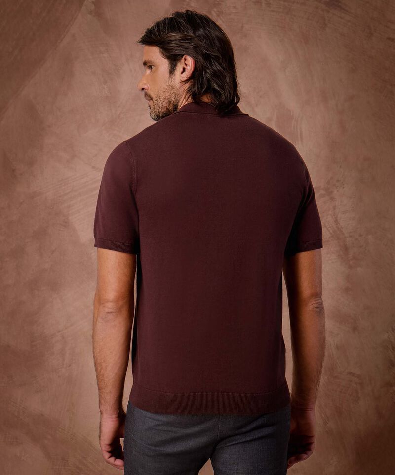 Polo De Punto Manga Corta Estilo Clásico Para Hombre