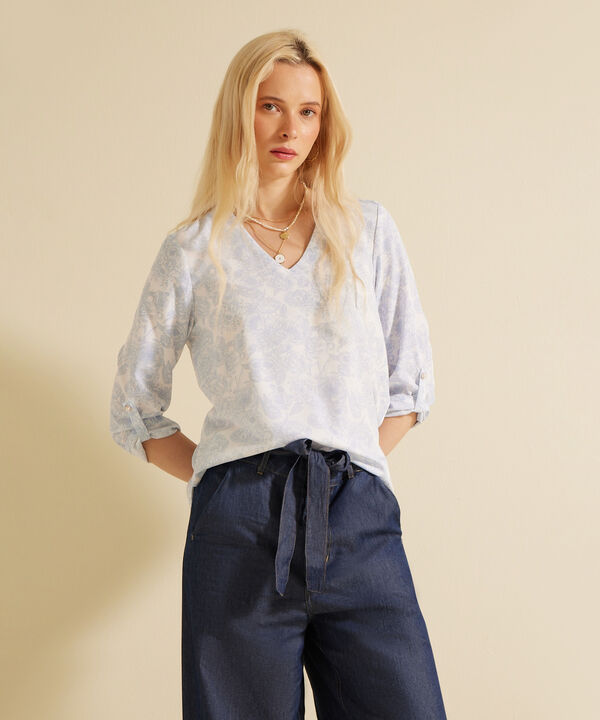 Blusa Manga 3/4 Estampada Monoproducto