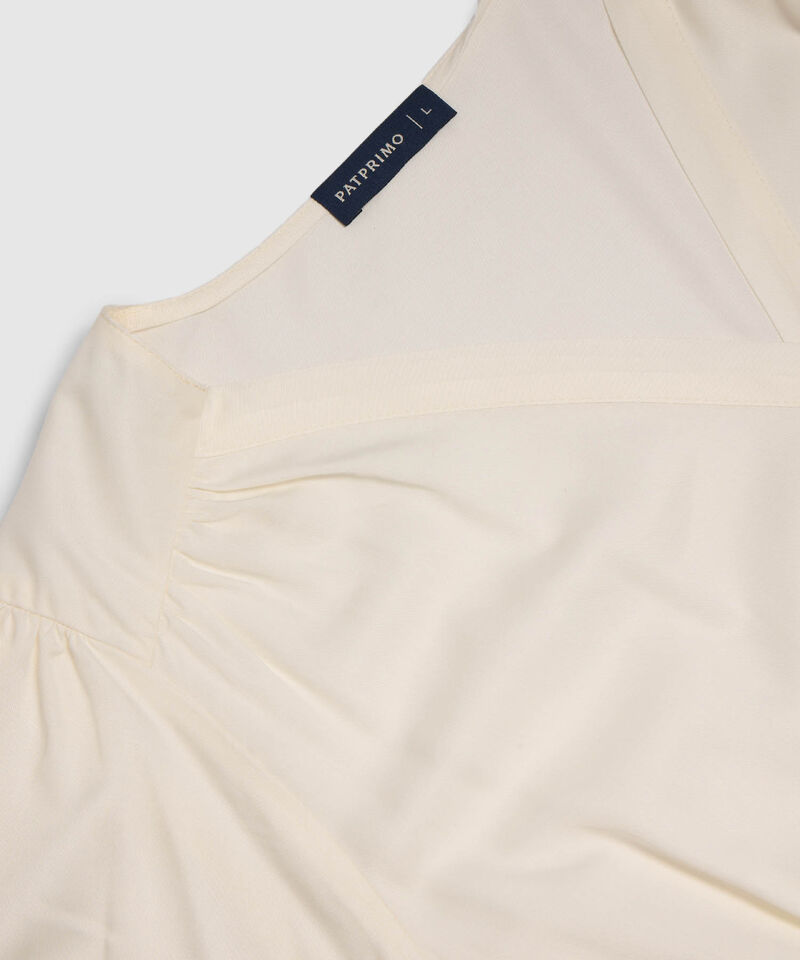 Blusa Cruzada Con Ajuste El&aacute;stico Para Mujer