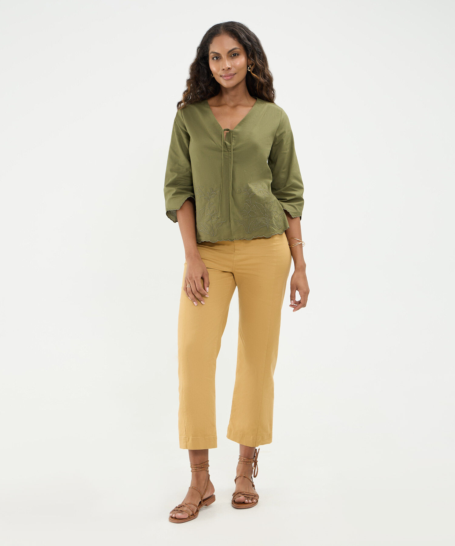 Blusa Bordada Para Mujer