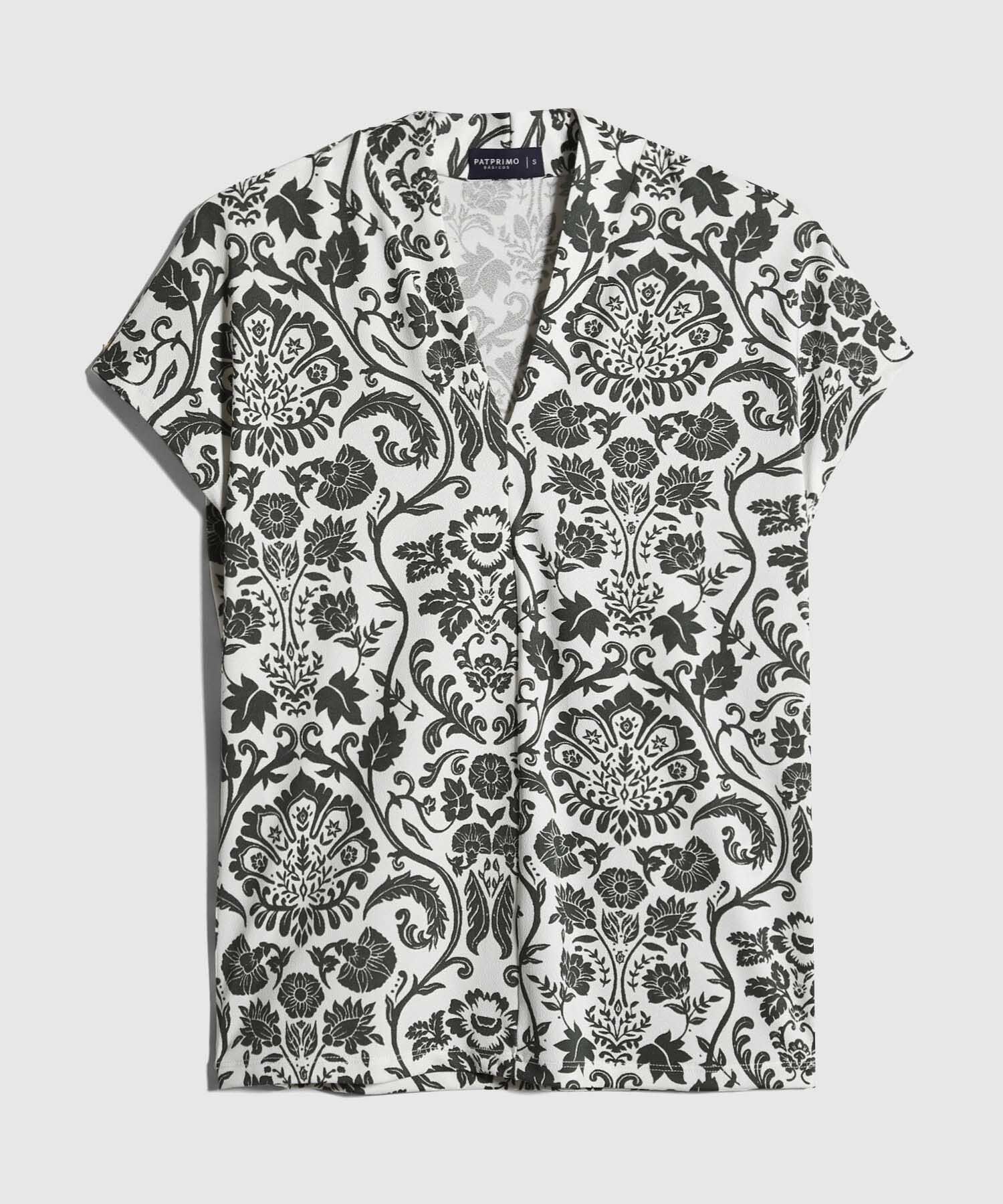 Camiseta Estampada Escote en V