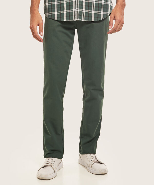 Pantalón Chino Unicolor, Regular Fit
