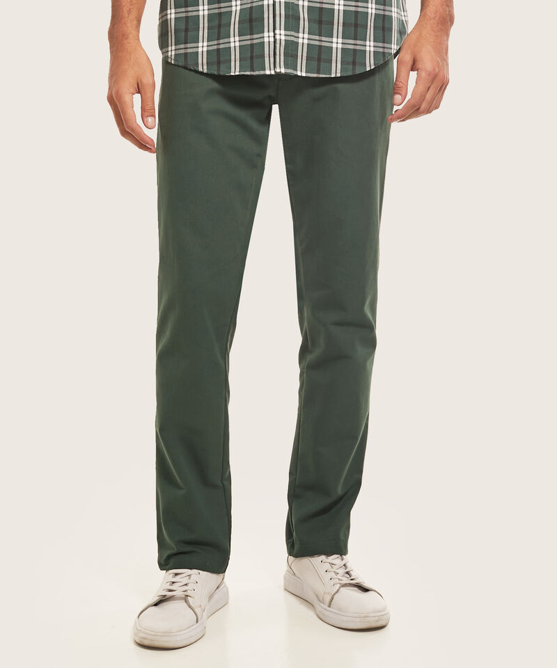 Pantalón Chino Unicolor, Regular Fit