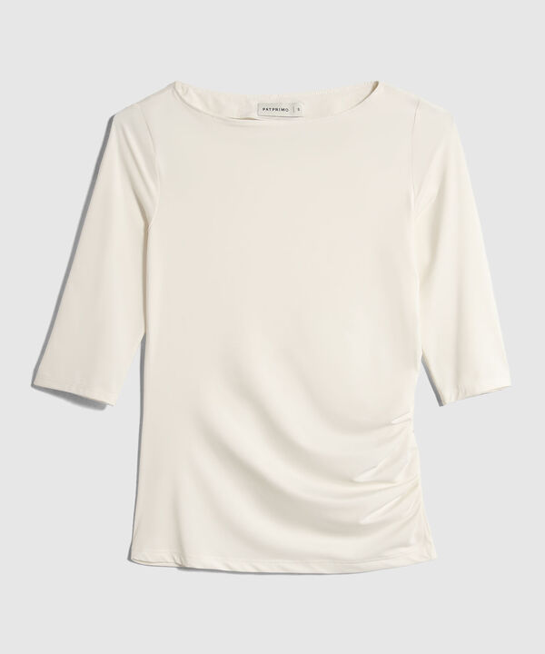 Camiseta Unicolor Manga ¾ image number null