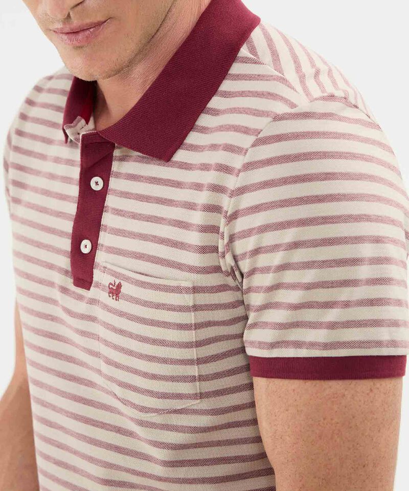 Polo Cuello Tejido Manga Corta Preteñido