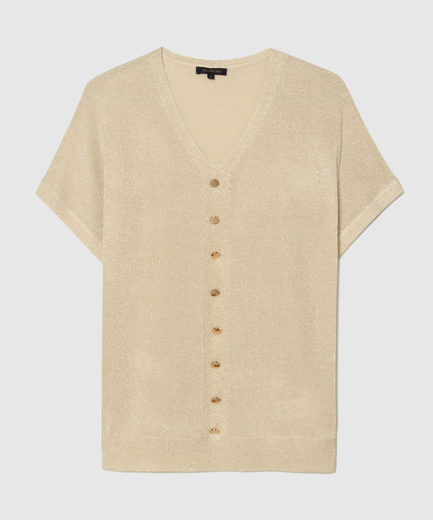 Blusa Tejida con Escote en V