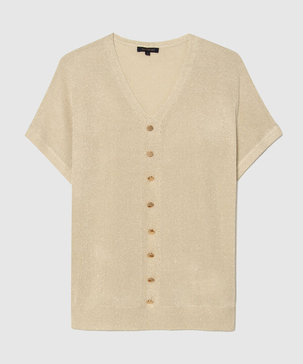 Blusa Tejida con Escote en V