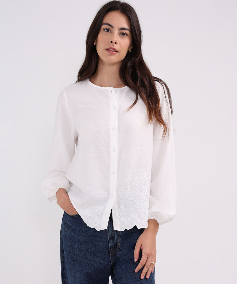 Blusa Con Bordado