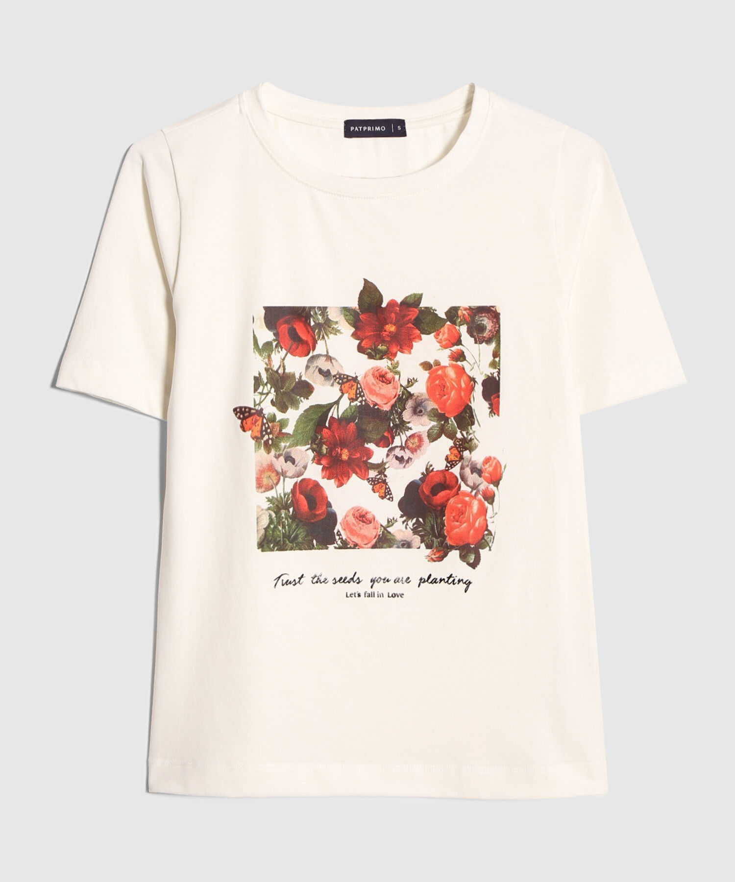 Camiseta Unicolor Con Screen Localizado