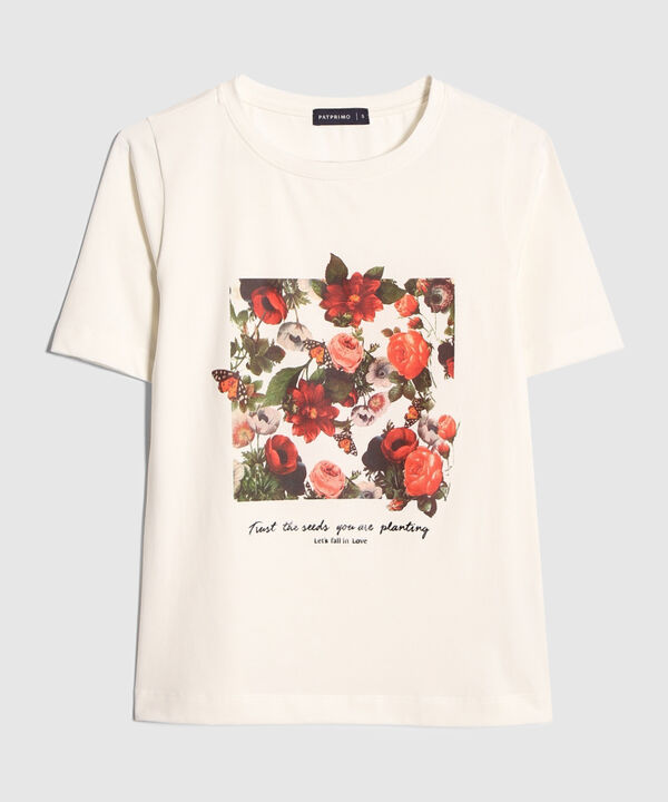 Camiseta Unicolor Con Screen Localizado