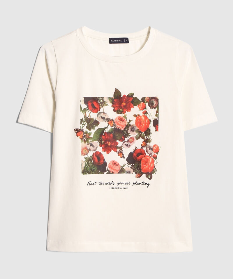 Camiseta Unicolor Con Screen Localizado