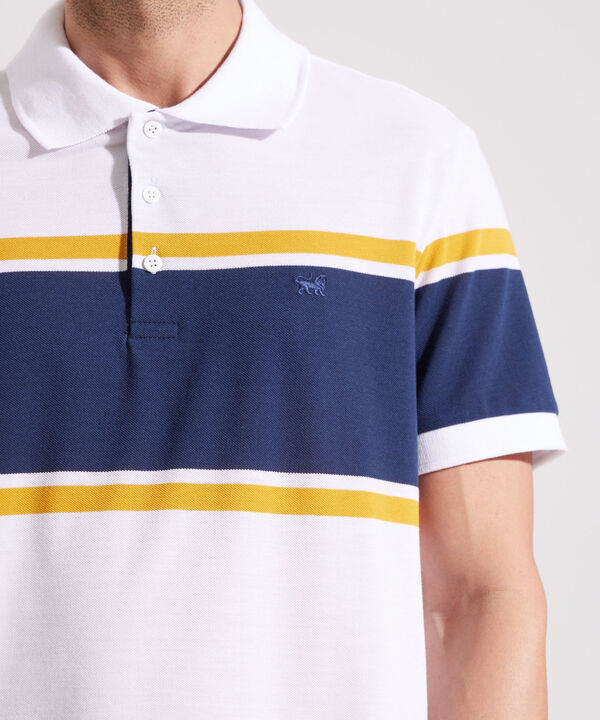 Polo con Diseño de Franjas