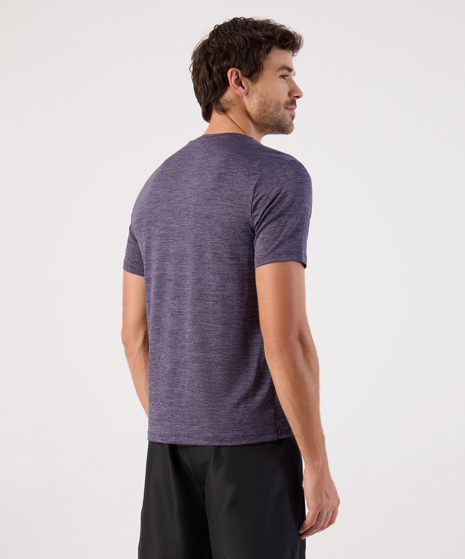 Camiseta Deportiva Jaspeada Para Hombre