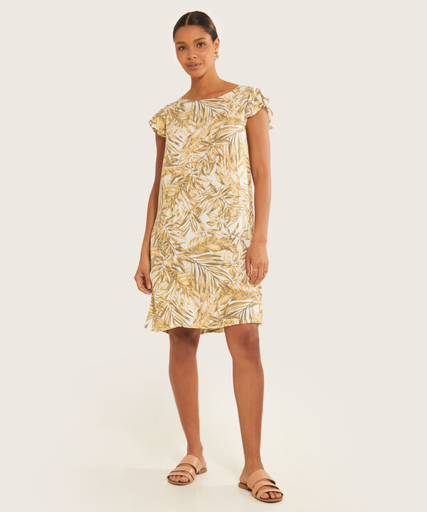 Vestido Manga Corta Estampado