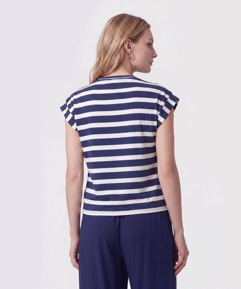 Camiseta Manga Rodada Para Mujer