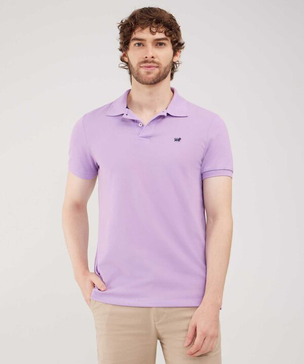 Polo Tejido Unicolor Cuello Y Puños Tejidos,Sin Bolsillo Con Hiladillo. image number null