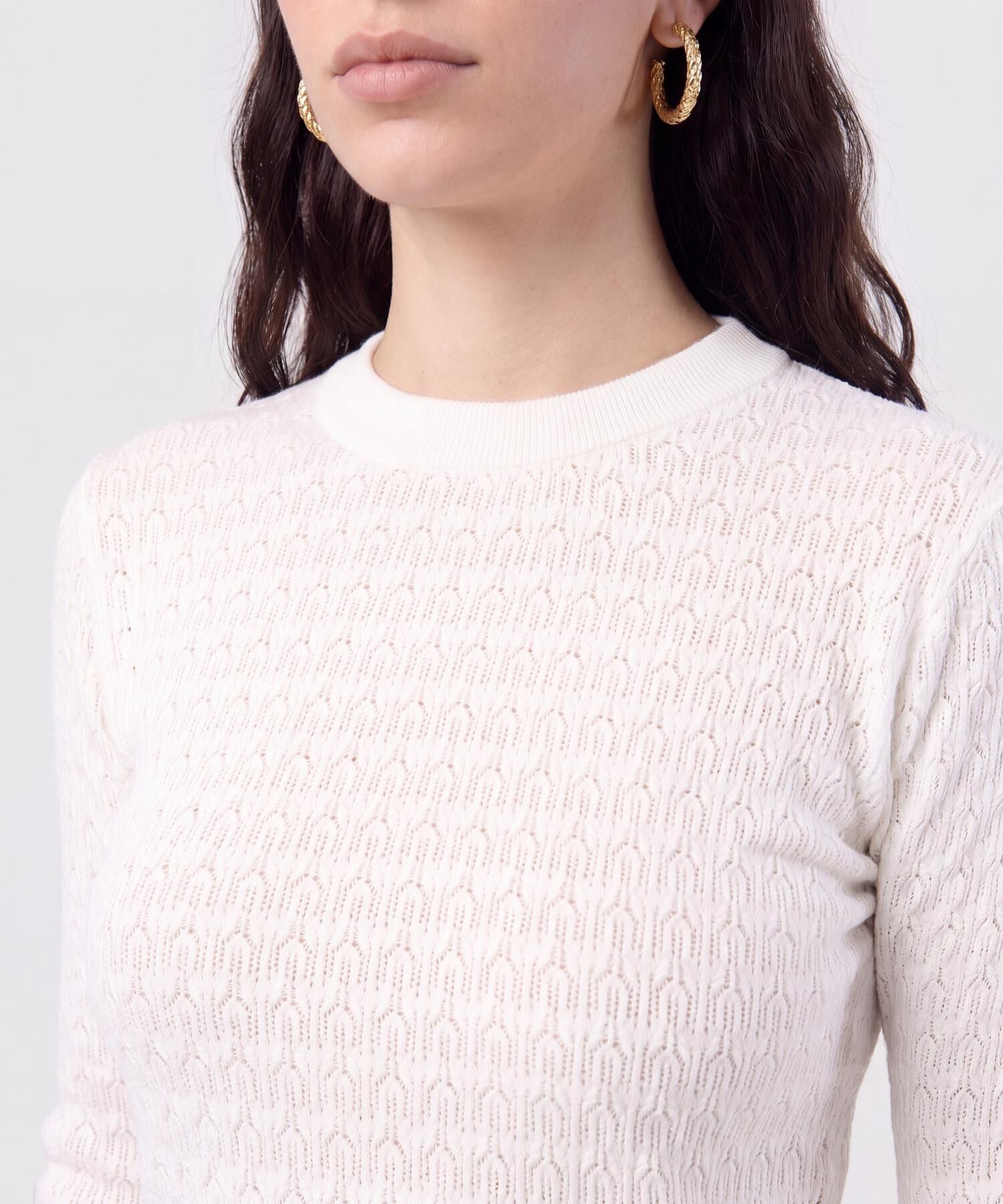 Saco de Punto Calado para Mujer