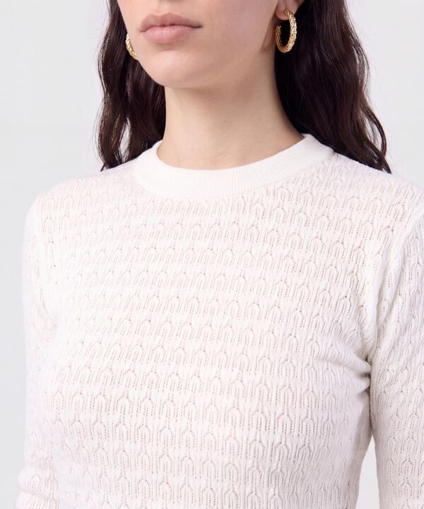Saco de Punto Calado para Mujer