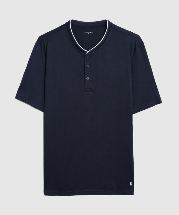 Pijama Corta Con Botones Hombre