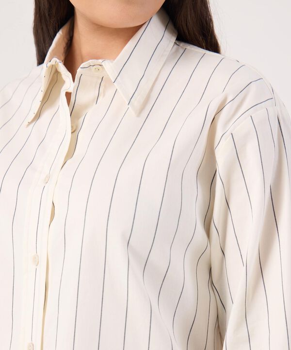 Camisa Para Mujer Curvy A Rayas  image number null