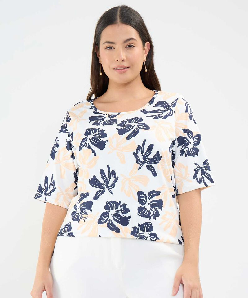 Camiseta mujer manga 3/4 estampada