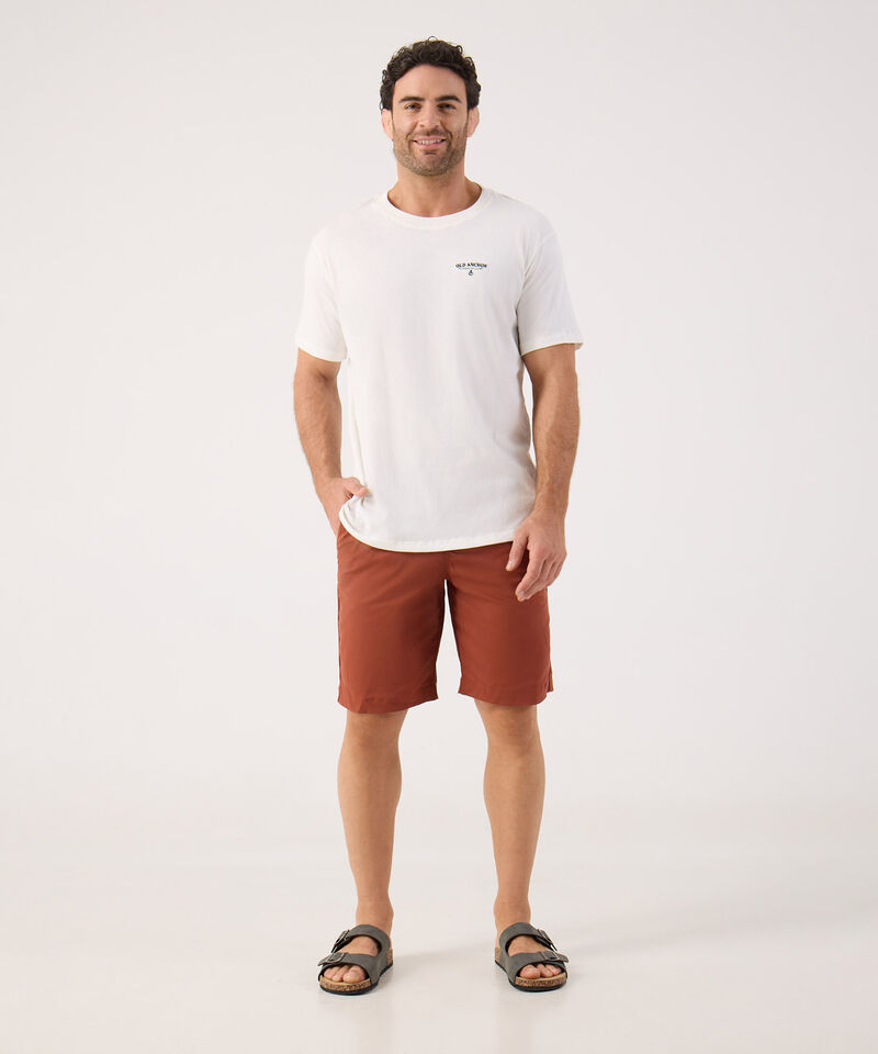 Bermuda Unicolor Con Pretina Encauchada Y Cordón Interno