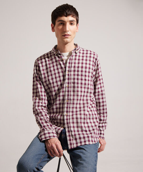 Camisa Manga Larga Preteñida Button Down