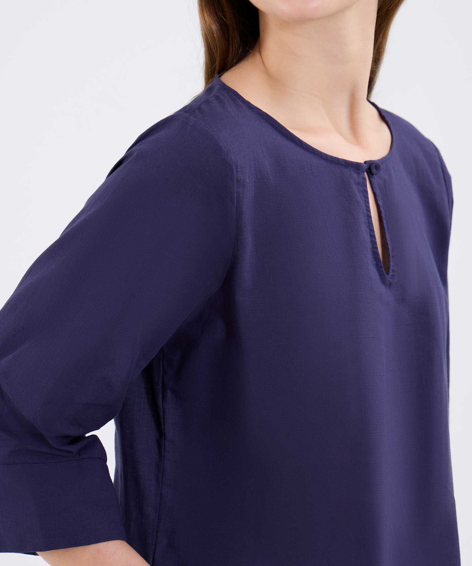 Blusa Manga ¾ Unicolor