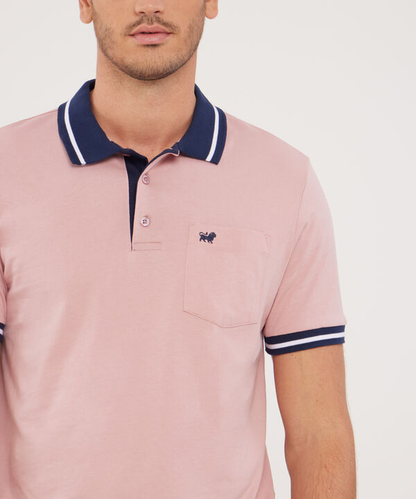 Polo Cuello Y Puños Tejidos, Jersey Unicolor, Regular ­Fit Con Bolsillo, Magia En El Caribe Linea Moda image number null