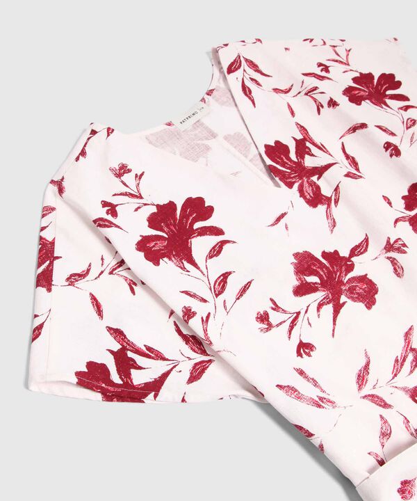 Vestido Estampado Con Cinturon Para Mujer Curvy image number null