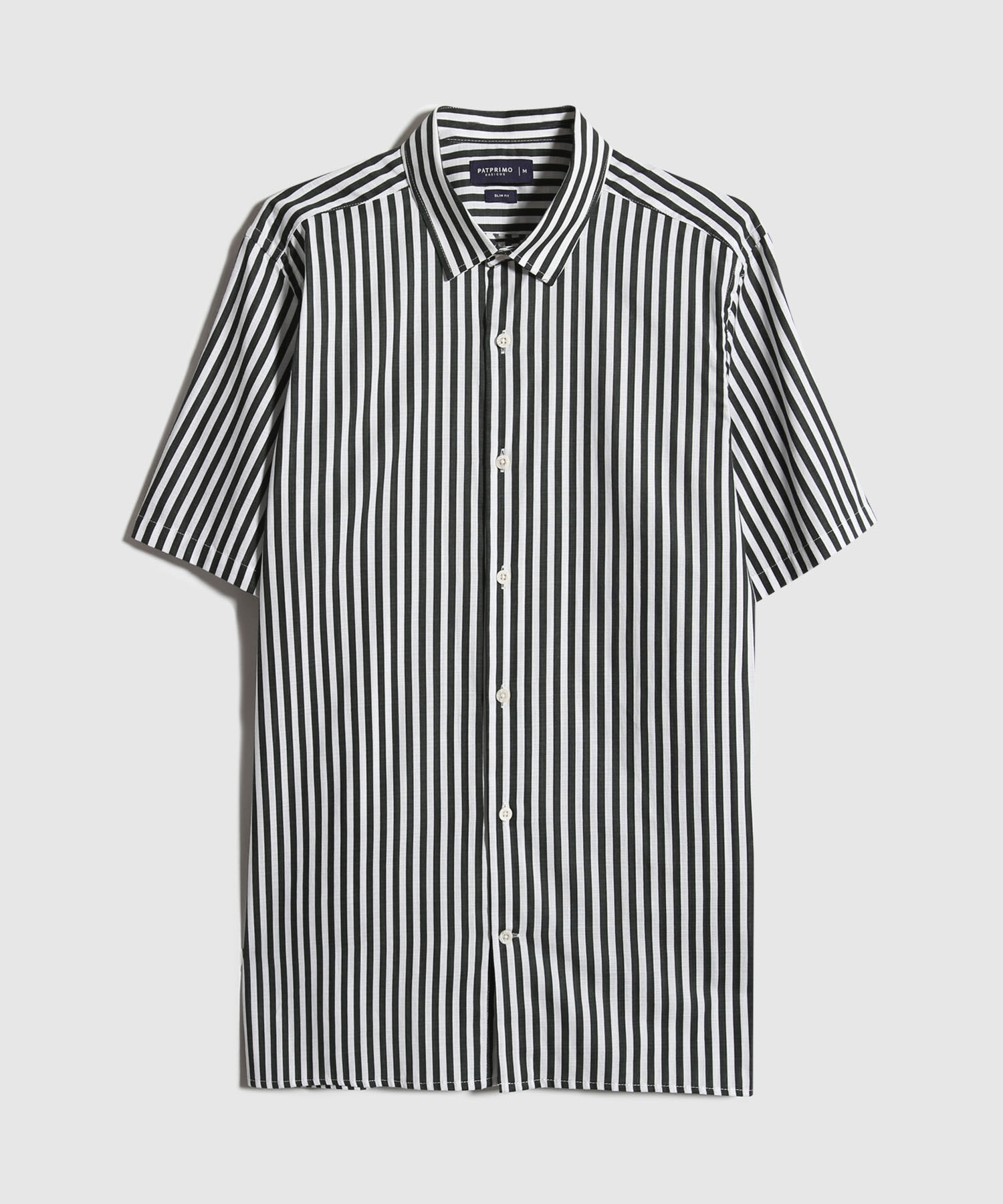 Camisa Manga Corta Estampada Base Lino