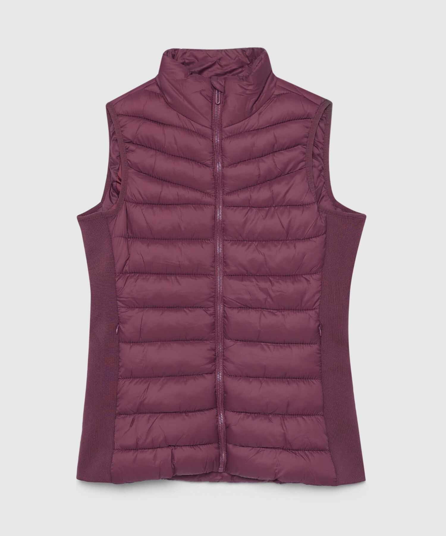 Chaleco Acolchado con Bolsillos en Rib