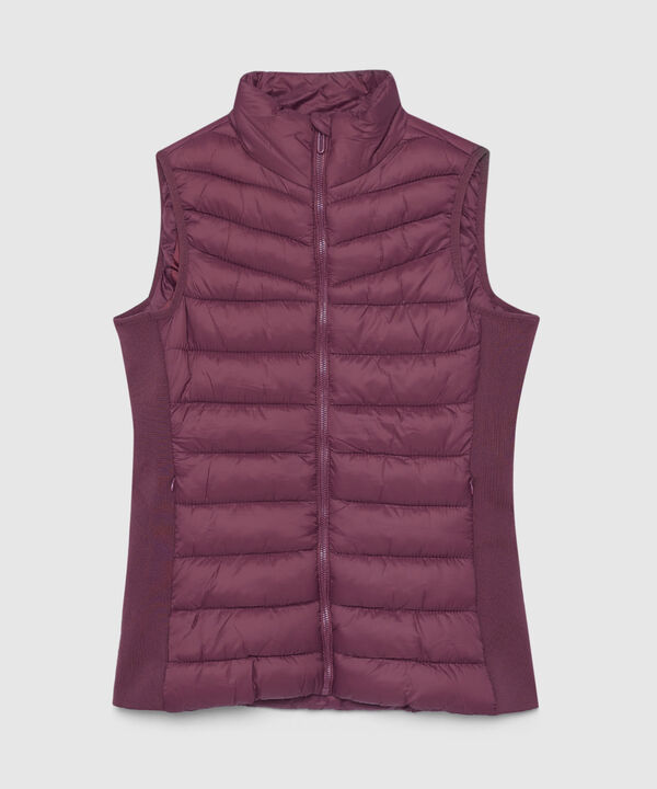 Chaleco Acolchado con Bolsillos en Rib