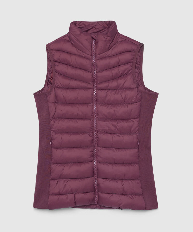 Chaleco Acolchado con Bolsillos en Rib
