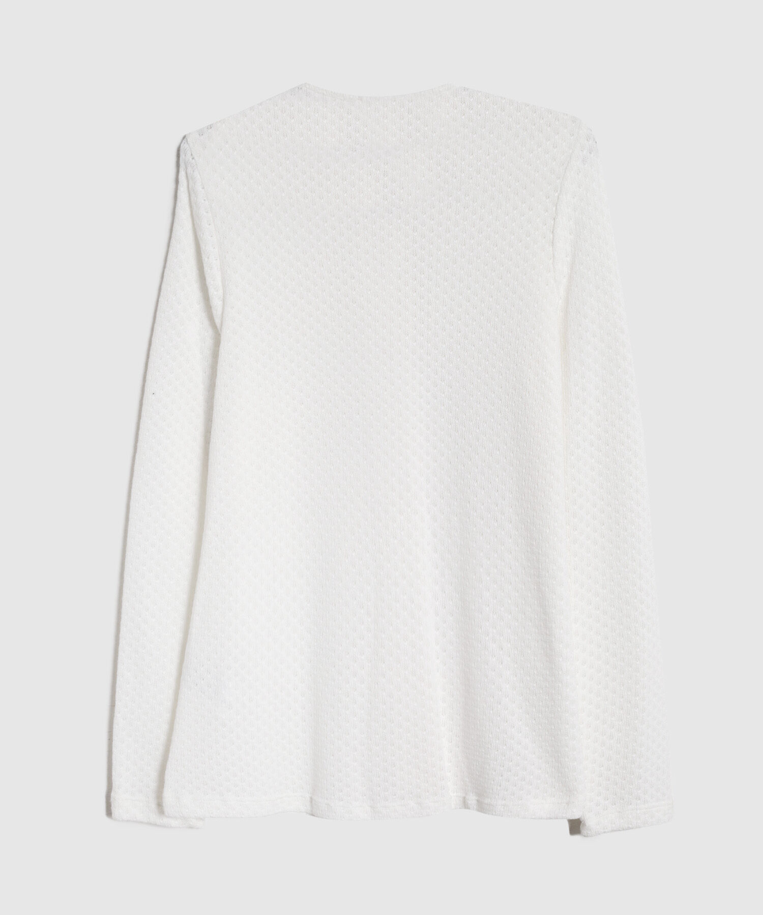 Saco Cárdigan Mujer Cuello Redondo Botones